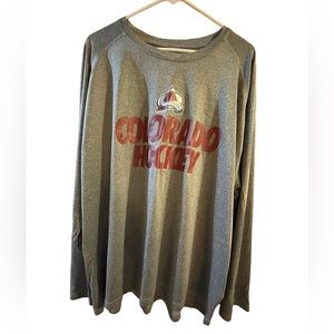 Men’s  Colorado Avalanche Hockey Long Sleeve Shirt. Size XXL